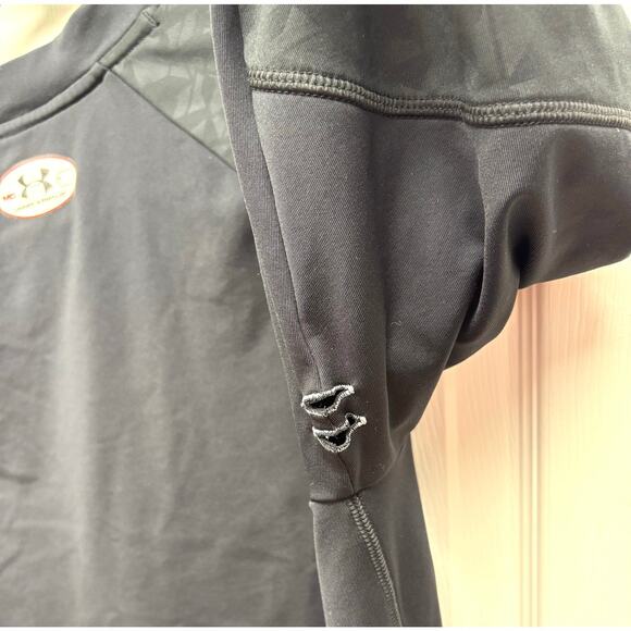 Under Armour Coldgear, Black Sport Layer, Underarm Vent Holes, Men's Size M - Picture 7 of 7